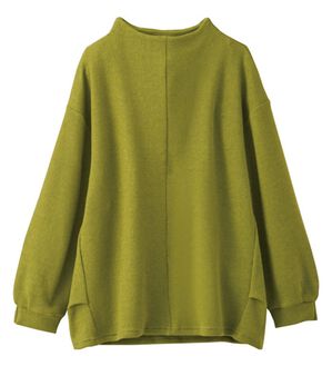 BELLUNA（ベルーナ）の「タック使いボトルネックプルオーバー（カットソー）」｜グリーン
