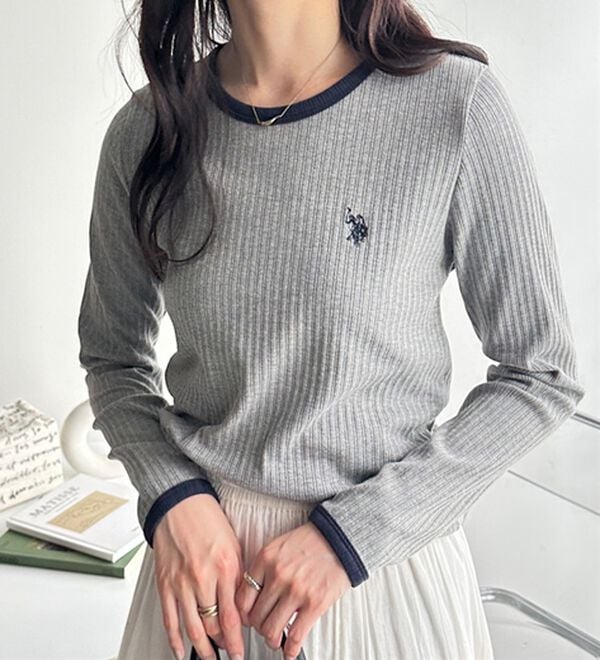 GeeRA（ジーラ）の「【U.S. POLO ASSN.】配色デザインリブロンT（カットソー）」｜詳細画像