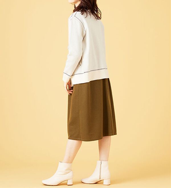 BELLUNA（ベルーナ）の「【Ｌａｇｒｉｌｕａ】ステッチ風ジャカード編ニットジャケット（その他ジャケット）」｜詳細画像