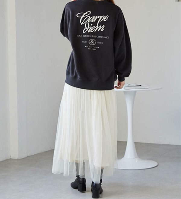 RANAN（ラナン）の「バックロゴ刺しゅうスウェット（トレーナー・スウェット）」｜詳細画像