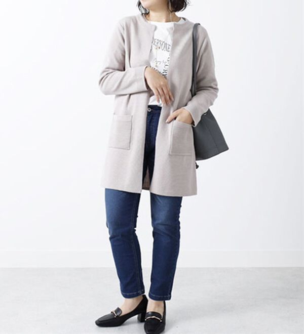 BELLUNA（ベルーナ）の「毛玉になりにくい！ミラノリブカーディガン（ニットカーディガン）」｜詳細画像