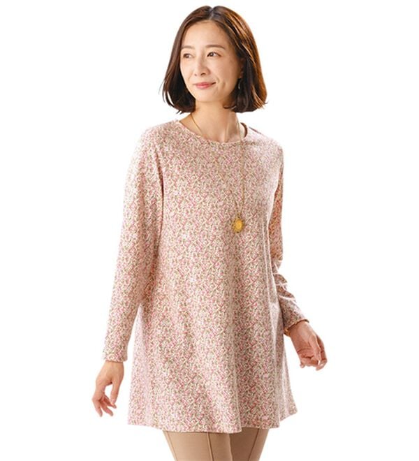 ルフラン（ルフラン）の「【４色組】あったか小花柄プルオーバー（カットソー）」｜詳細画像