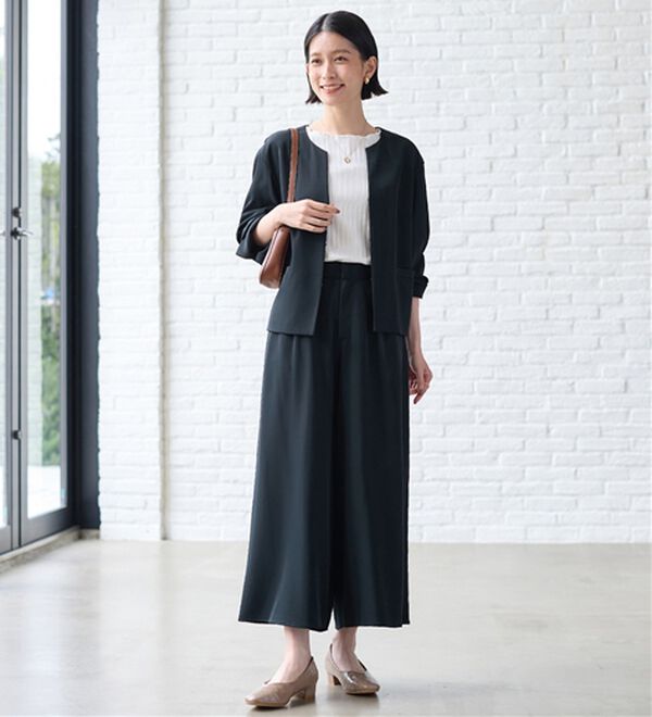 Viola e Viola（ヴィオラ エ ヴィオラ）の「洗える！多機能２点セットアップ＜Ｍ～５Ｌ＞（パンツスーツ）」｜詳細画像