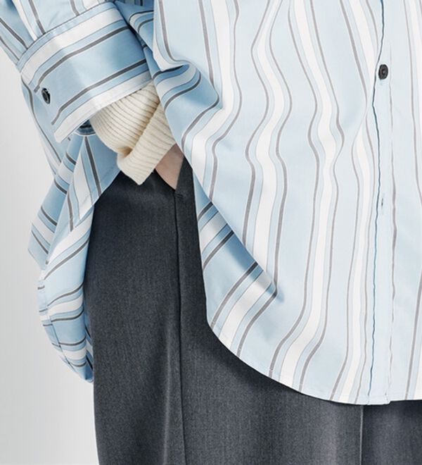 BELLUNA（ベルーナ）の「サマ見え！美脚タック使いワイドパンツ（ワイドパンツ・ガウチョ）」｜詳細画像