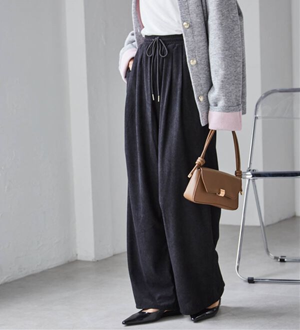 RANAN（ラナン）の「リブタックワイドイージーパンツ（その他パンツ）」｜詳細画像