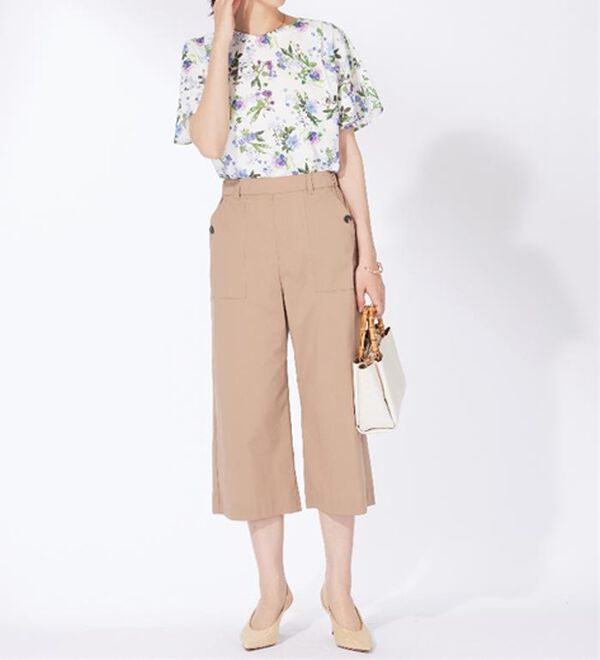 BELLUNA（ベルーナ）の「〈日比谷花壇〉袖フリルデザインブラウス（ブラウス）」｜詳細画像