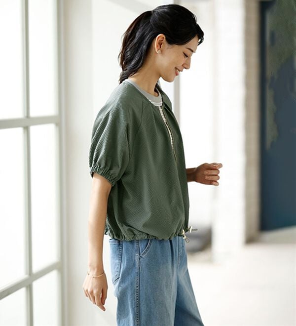 ルフラン（ルフラン）の「お買得＊活躍ブルゾン＆ワンピ（ブラウススーツ）」｜詳細画像