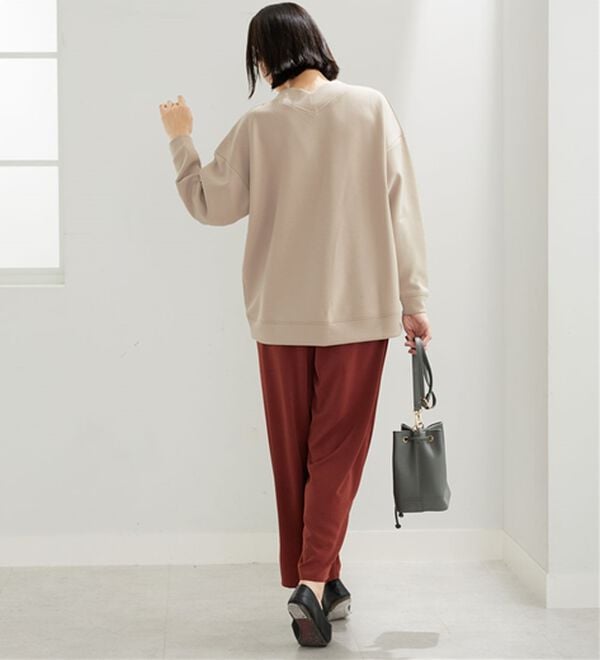 BELLUNA（ベルーナ）の「なめらかタッチ！もっちりんＶネックチュニック（カットソー）」｜詳細画像