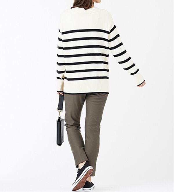 BELLUNA（ベルーナ）の「マシュマロみたいな裏ベロアなめらかストレッチパンツ（フルレングスパンツ）」｜詳細画像