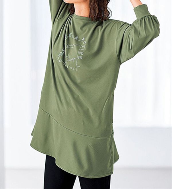 BELLUNA（ベルーナ）の「＜ＥＬＬＥ　Ａｃｔｉｖｅ＞なめらか裏起毛セットアップ（セットアップ）」｜詳細画像