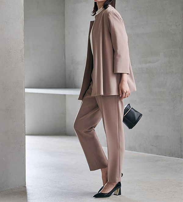 RANAN（ラナン）の「＜２点セット＞洗える！ゆるっとジャケット今どきパンツスーツ（パンツスーツ）」｜詳細画像