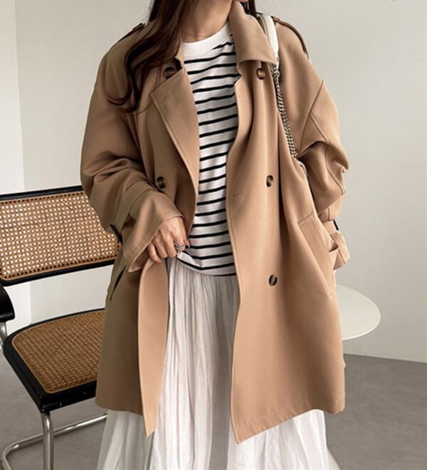 ミディ丈Aライントレンチコート - ベルーナ【公式】