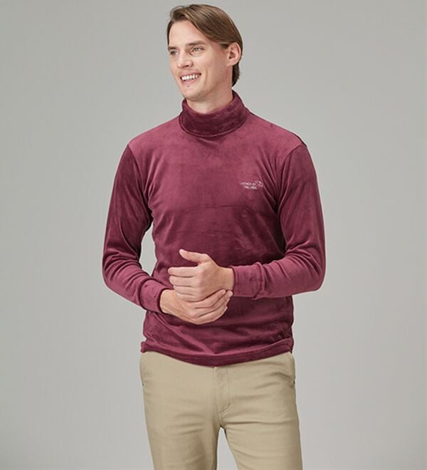 「【３色組】＜アーノルド　パーマー＞上品仕様の暖か両面起毛タートルネック（メンズカットソー）」｜詳細画像