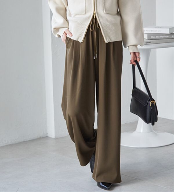 RANAN（ラナン）の「とろみ2タックイージーパンツ（フルレングスパンツ）」｜詳細画像