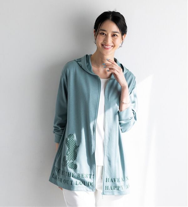 BELLUNA（ベルーナ）の「＜Ｄｉｓｎｅｙ＞【ミッキー】ロゴプリント裏メッシュパーカー（パーカー）」｜詳細画像