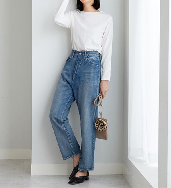 BELLUNA（ベルーナ）の「綿１００％大人顔サマ見えプルオーバー（カットソー）」｜詳細画像