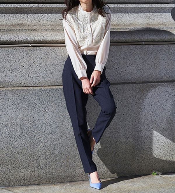 RANAN（ラナン）の「洗える！タックテーパードパンツ（テーパードパンツ）」｜詳細画像