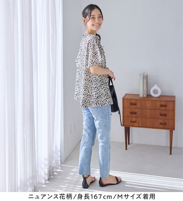 Viola e Viola（ヴィオラ エ ヴィオラ）の「さらさらＥＡＳＹ　Ａラインブラウス（チュニック）」｜詳細画像