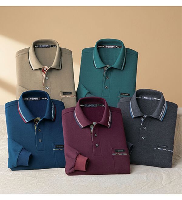 「＜ダンロップ・リファインド＞日本製裏起毛ポロシャツ（メンズポロシャツ）」｜詳細画像