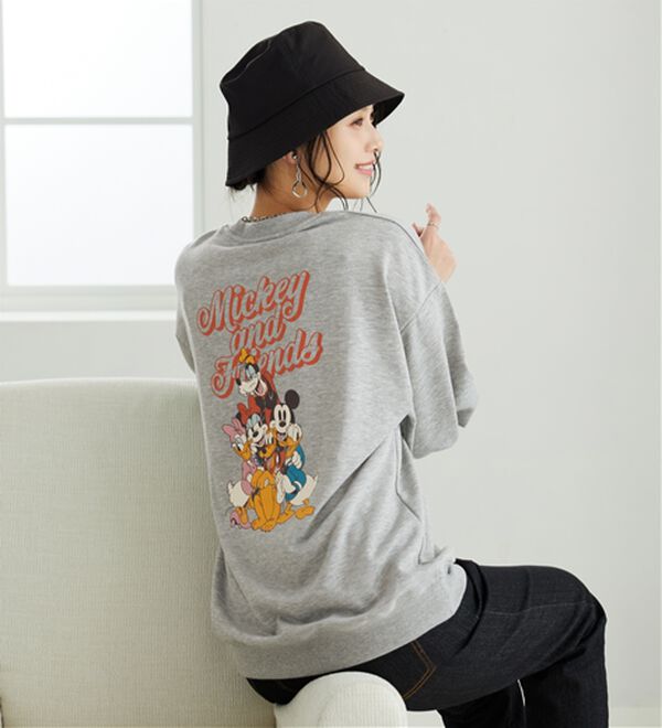 BELLUNA（ベルーナ）の「＜Ｄｉｓｎｅｙ＞【ミッキー＆フレンズ】バックプリントトレーナー（トレーナー・スウェット）」｜詳細画像