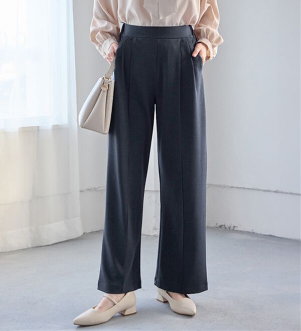 alotta（アロッタ）の「ぐーんと伸びる！ラクして美脚ワイドパンツ（ワイドパンツ・ガウチョ）」｜詳細画像