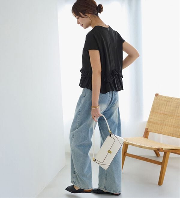 alotta（アロッタ）の「裾ティアードキーネックブラウス（ブラウス）」｜詳細画像