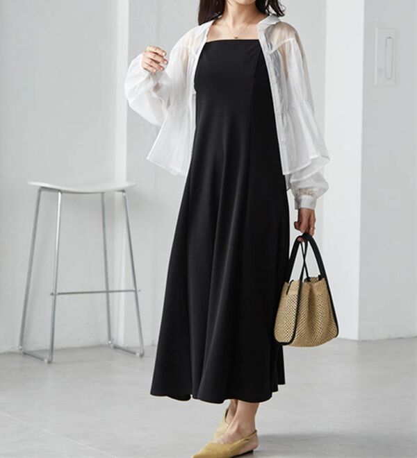 RANAN（ラナン）の「ダブルストラップバックリボンキャミワンピース（その他ワンピース）」｜詳細画像