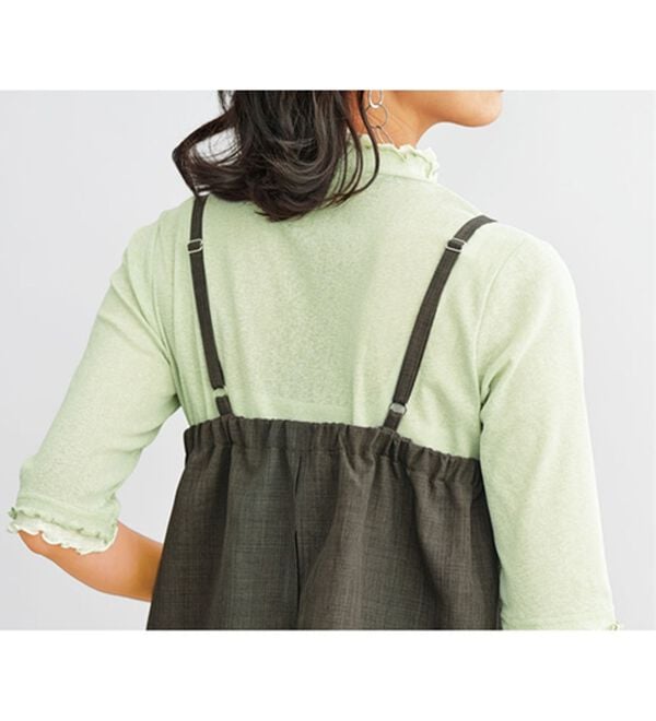 BELLUNA（ベルーナ）の「サラリ麻調素材ビスチェセットアップ（セットアップ）」｜詳細画像