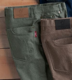 「＜コムルヴァン・オム＞ラクしてカッコいいカラージーンズ（メンズデニムパンツ）」｜エバーグリーン