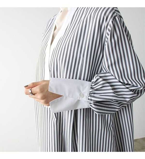 GeeRA（ジーラ）の「フレアーロングシャツワンピース（シャツワンピース）」｜詳細画像