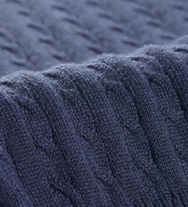 BELLUNA（ベルーナ）の「【ＰＯＬＯ　ＢＣＳ】ケーブル５分袖セーター（ニット・セーター）」｜詳細画像