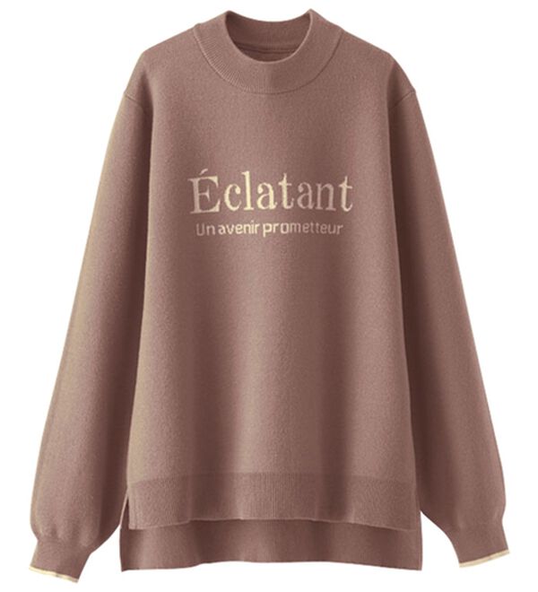 BELLUNA（ベルーナ）の「ロゴジャカードニットプルオーバー（ニット・セーター）」｜詳細画像