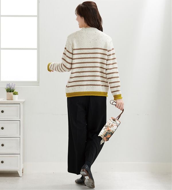 「カラーネップ入り配色ボーダープルオーバー（カットソー）」｜詳細画像