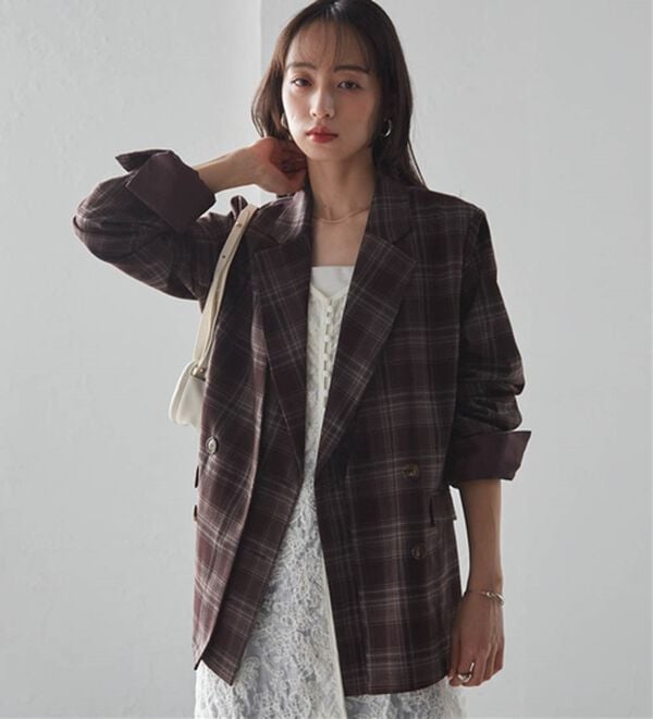 RANAN（ラナン）の「レイヤードデザインダブルジャケット（テーラードジャケット）」｜詳細画像