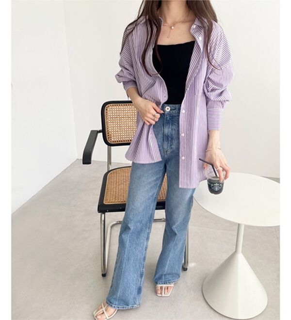 GeeRA（ジーラ）の「アソート柄オーバーサイズシャツ（シャツ）」｜詳細画像