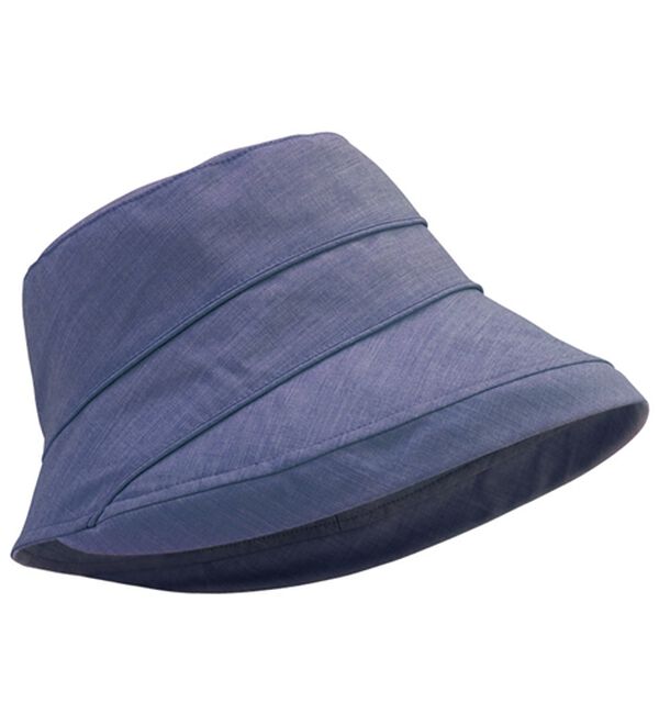 「年中かぶれるＵＶデニム調帽子（帽子）」｜ネイビー