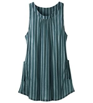 LAVIENNE（ラヴィエンヌ）の「上品ドレープチュニック（チュニック）」｜ストライプ