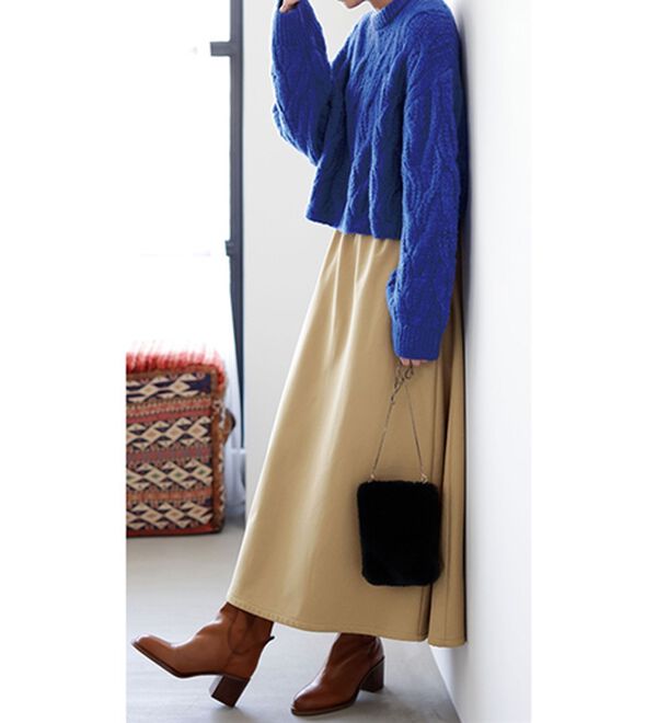 RANAN（ラナン）の「＜裏フリース＞マキシスカート（ロングスカート）」｜詳細画像