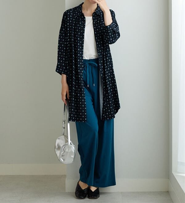 BELLUNA（ベルーナ）の「レーヨン素材ピンタック使いワンピース（その他ワンピース）」｜詳細画像