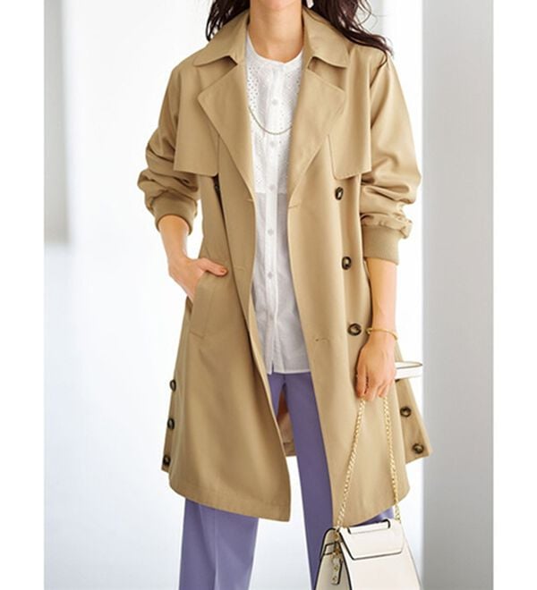 BELLUNA（ベルーナ）の「綿１００％レース切替デザインブラウス（ブラウス）」｜詳細画像