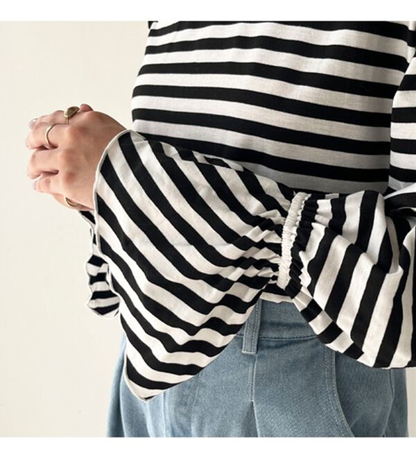 GeeRA（ジーラ）の「ベルスリーブカットソー（カットソー）」｜詳細画像