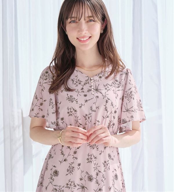 alotta（アロッタ）の「【お客様企画】欲しいが詰まったひんやり花柄ワンピース（プリントワンピース）」｜詳細画像