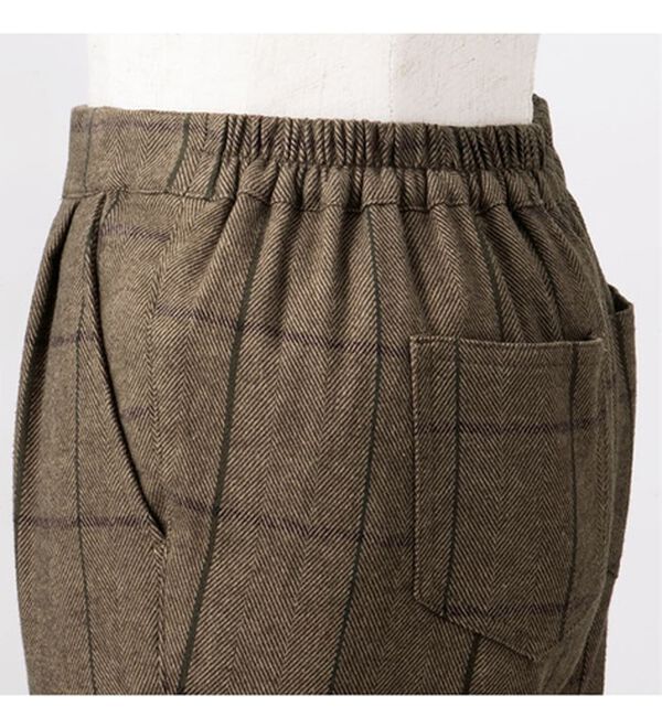 ルフラン（ルフラン）の「【２本組】ウール見え綿混タックパンツ＜パティン＞（フルレングスパンツ）」｜詳細画像