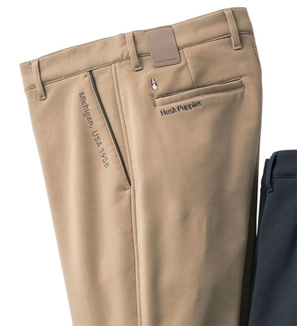 「＜ハッシュパピー＞らくらく暖かチノパンツ（メンズフルレングスパンツ）」｜ベージュ