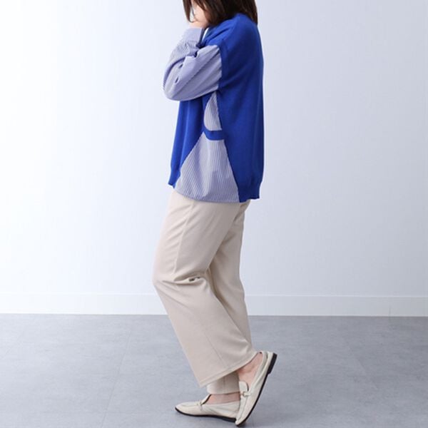 BELLUNA（ベルーナ）の「シャツレイヤード風ニットプルオーバー（ニット・セーター）」｜詳細画像