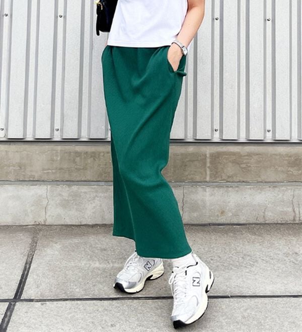 GeeRA（ジーラ）の「【着回し力◎】楽ちんすっきり見え！リブロングスカート（ロングスカート）」｜詳細画像