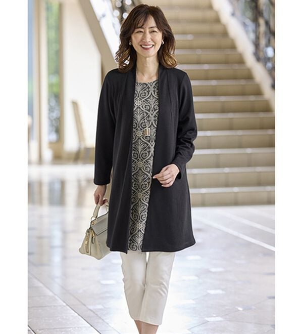 BELLUNA（ベルーナ）の「フクレジャカード使いトッパーアンサンブル（アンサンブル）」｜詳細画像