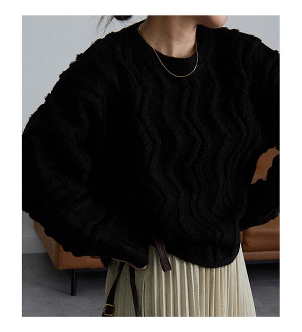 RANAN（ラナン）の「ショート丈ループニットプルオーバー（ニット・セーター）」｜詳細画像