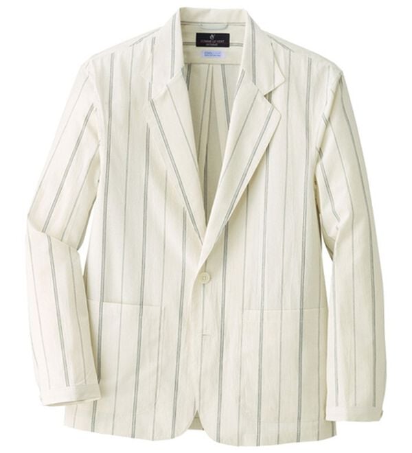 「＜コムルヴァン・オム＞夏の新定番！さらっと軽いシャツテーラード（メンズシャツ）」｜アイボリー