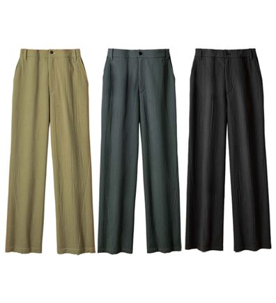 ルフラン（ルフラン）の「【３本組】縦ライン細みせワイドパンツ（フルレングスパンツ）」